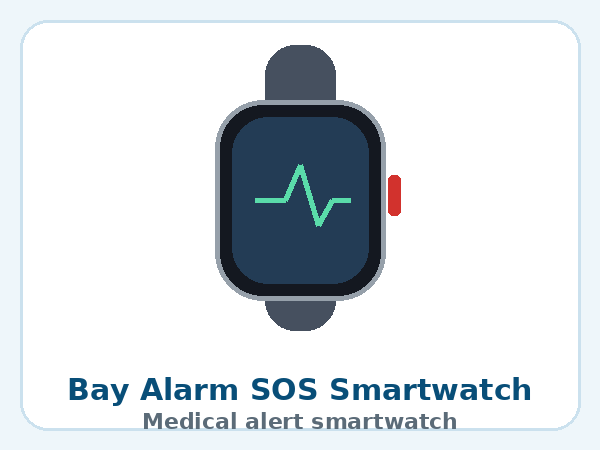 Bay Alarm Medical SOS Smartwatch — product illustration